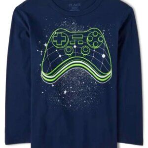 NWT Kids The Children's Place Video Game T-Shirt (Blue) L